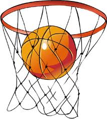 basket hoop and ball logo